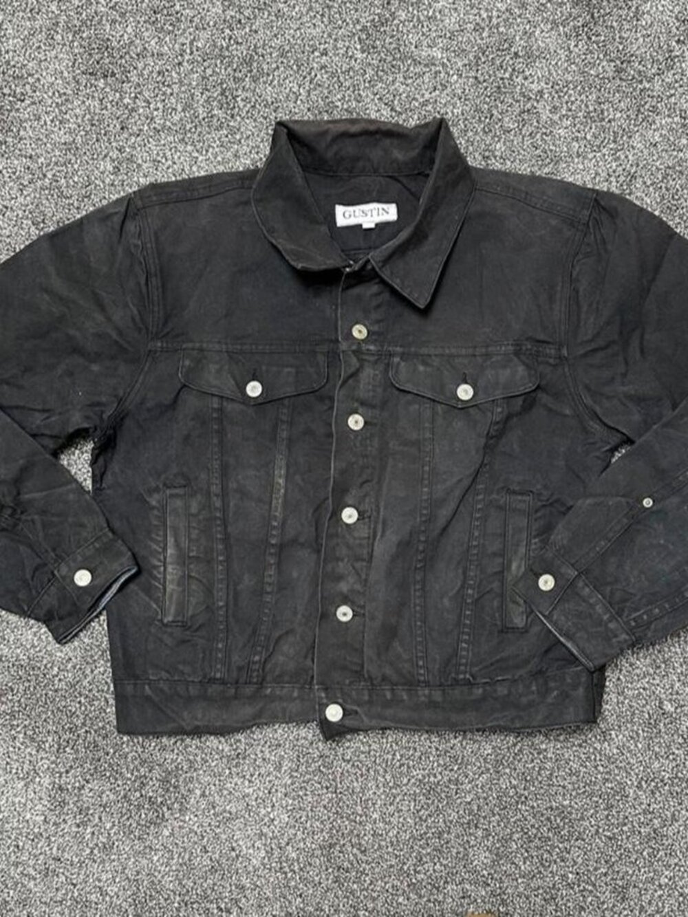 Gustin 100% Waxed Cotton Button Down Jacket